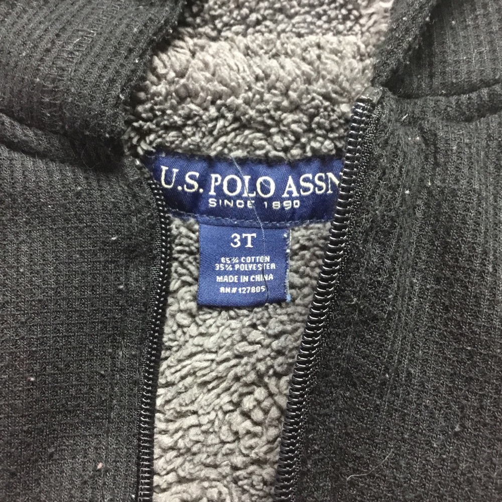 U.S Polo Ass. Boys Toddler Thick fuzz jacket - Picture 3 of 4
